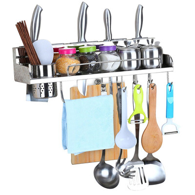 

Kitchen maxcook 304 stainless steel kitchen shelf holder 50CM single cup MCWA-BG501 spice rack with rails do not rust