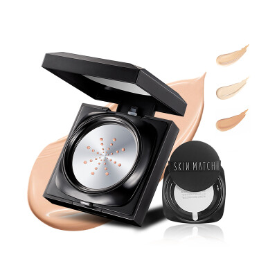 

SKINMATCH water muscle cushion BB cream 15g 2 tender skin color Concealer isolation brightening skin color moisturizing oil control steel antifouling replacement core