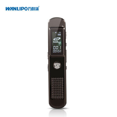 

Wanli Po WANLIPO Voice Recorder Professional Mini HD Long Distance Noise Control PMC High Quality Zero Bottom Dry Learning Conference Interview Dedicated T&F-69 8G Black