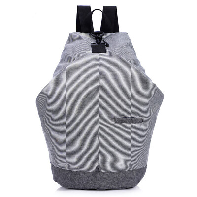 

INTERIGHT men and women fashion stripes casual ultra - light shoulder bag MW02 gray 25 * 25 * 45CM