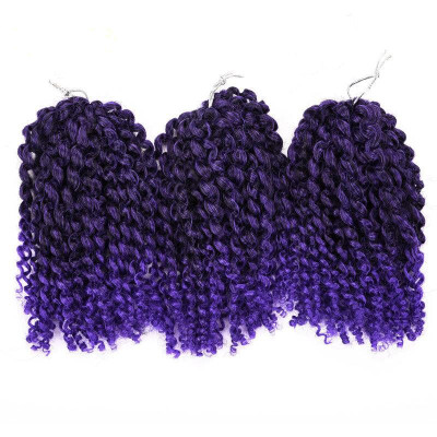 

8 inch Ombre Marlybob Crochet Braids 3pcs/pack Afro Kinky Twist Hair 90g/pack Synthetic Crochet Hair Extensions