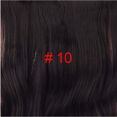 

Long 24" Stretched Wavy clip in Synthetic Hair Extensions 4 Clips One Piece Pure Color Heat Resistant Fiber 190g/piece