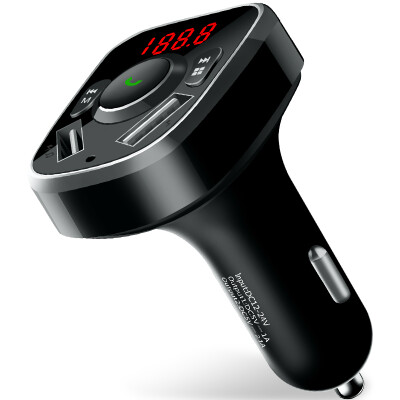 

Newsmy car mp3 player car charger Bluetooth hands-free phone FM transmitter receiver cigarette lighter dual USB car charger X81