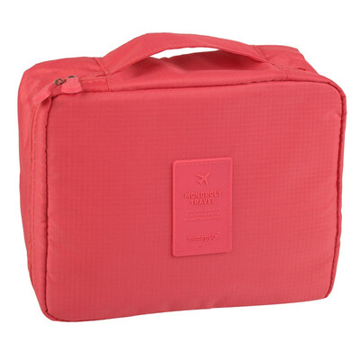 

Jingdong supermarket green reed travel wash bag package cosmetic bag large pink