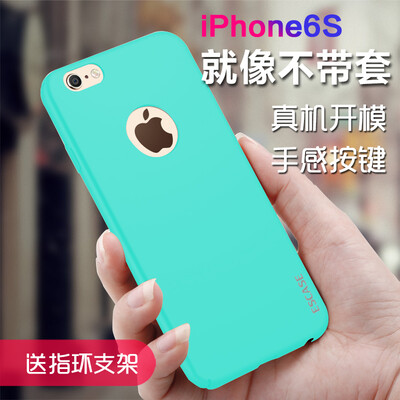 

ESCASE iPhone6s Apple, телефон оболочки мобильный телефон устанавливает Apple, iPhone6s телефон оболочки все включено семьи краска кожу чувствовать твердую оболочку для iPhone6 ​​/ 6с кожи чувство синий