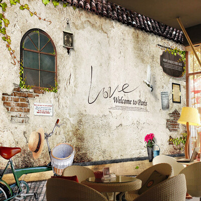 

Custom Photo Wallpaper Murals Classic Old Street Wall Photo Paris Kitchen Cafe Restaurant Backdrop Wall Paper Papel De Parede 3D