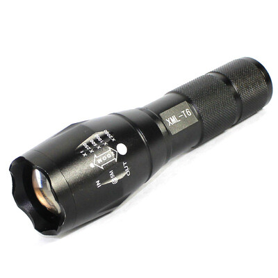 

paulone flashlight long-range king 500 meters charge waterproof self-defense zoom led bicycle lights with 1 flashlight 1 charger battery a bike clip ZY001-T6
