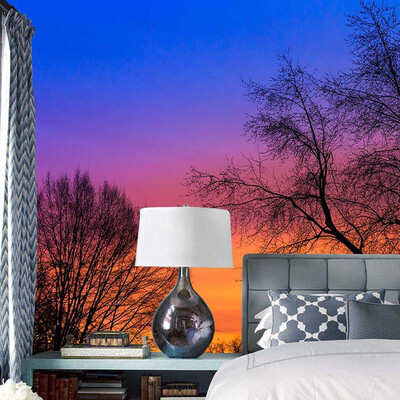 

Custom Photo Wallpaper Beautiful Sunset Tree Natural Landscape Large Mural Wallpaper Living Room Bedroom Backdrop Decor Painting