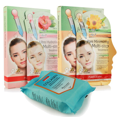 

PUREDERM (PUREDERM) (Pore 2 Mask + Moisturizing Combo Mask + Makeup Wipes) Nursing Kit