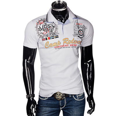 

Men's Fashion Personality Cultivating Short-sleeved Polo Shirts