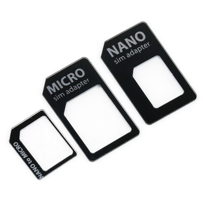 

3 в 1 нано SIM - SIM - microsim адаптер стандарта микро - адаптер для iPhone 5