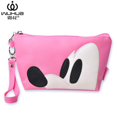 

Fog flower new cute cartoon embroidery cosmetic bag womens handcuffs multi-function fashion wash storage bag JD-04