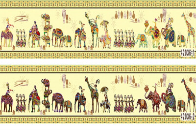 

Custom 3d mural Retro India style elephant wallpaper yoga fitness health museum hotel large mural wallpaper