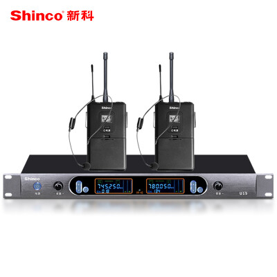 

Shinco U15 U-band Инвертор Беспроводной микрофон Karaoke Stage Speech Microphone School Conference KTV One с двумя микрофонами