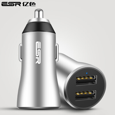 

ESR Автомобильное зарядное устройство Dual USB Автомобильное зарядное устройство QC3.0 быстрая зарядка быстрая з Type-C Type C