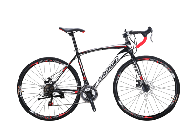 

EUROBIKE 700C Road BIKE Shimano 21 Speed ​​Racing Велосипед Дисковые тормоза 21 Gears 49cm