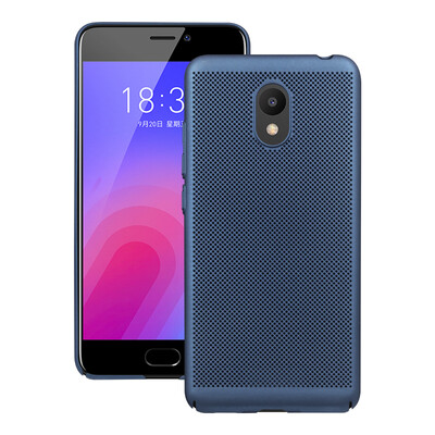 

YOMO Meizu Charm Blue 6 Mobile Shell Phone Cover All Envelop Skin Sensor Case Ventilation Cooling grid Hard shell Sapphire Blue