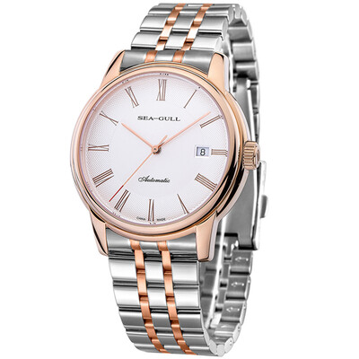 

SEAGULL Mens Analogue Quartz Watch with Leather Strap