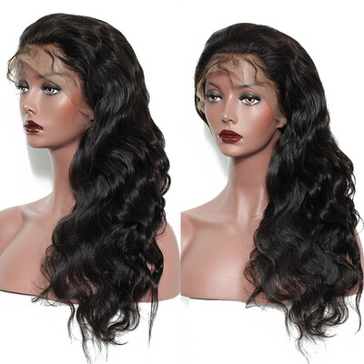 

QDKZJ Water Wave Full Lace Wig Virgin Brazilian Human Hair Curly Wave Glueless Wigs For Black Women With