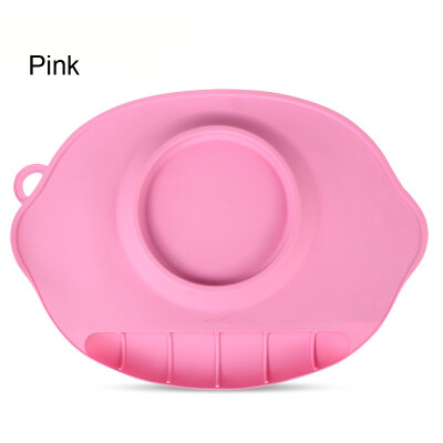 

Silicone Feeding Food Plate portable Bowl Plates Food Dishes Holder Food Infant Tableware Placemats Kids Suction to Dining Table