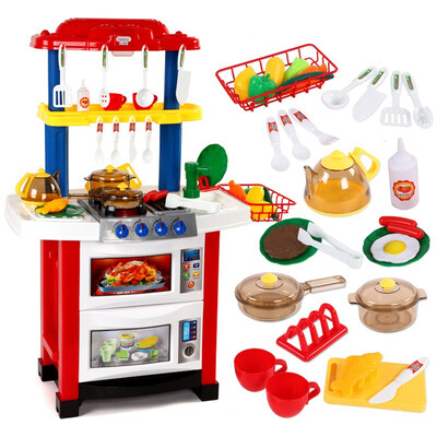 

Bei En (beiens) educational toys for children simulation over the house toys role-playing Variety Kitchen Kit 718-1 red
