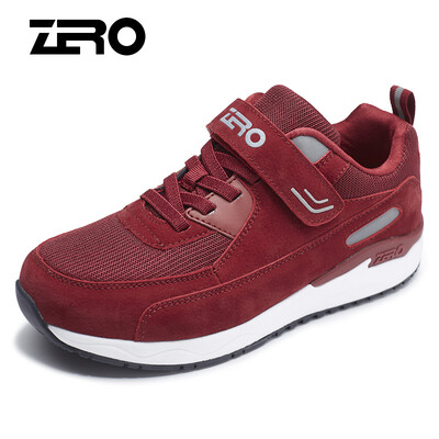 

Zero degree ZERO men&women sports outdoor middle-aged walking slip shock absorption casual old shoes Y73100 female models red 39