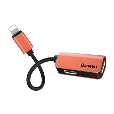 

Baseus Apple Earphone Adaptor iphoneX78Plus Converting Line Four-in-one Charging Music Call Converter Dual-port PUBG Artifact