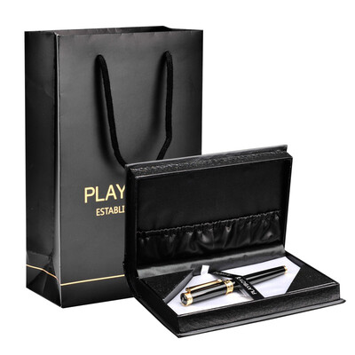 

Playboy PLAYBOY interpretation of pure black gold clip pen ink pen - F6401