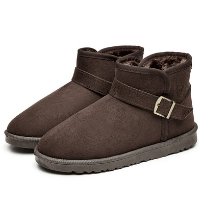 

Leisure and Low-cut with buckle, With velvet boots, Men's shoes