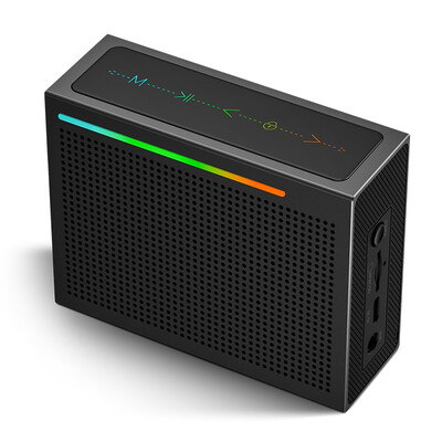 

Soaiy -320 Bluetooth speaker outdoor heavy metal bass touch screen small artillery cell phone portable card computer mini speaker wireless smart speaker black