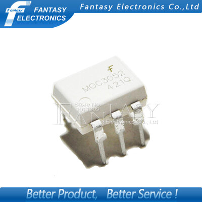 

10PCS MOC3052 DIP6 DIP new and original IC free shipping