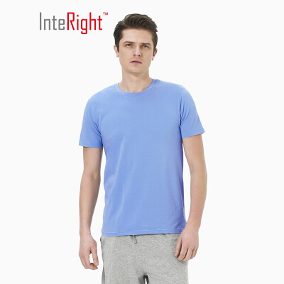 

INTERIGHT bottoming shirt male modal cotton round neck short sleeve bottoming shirt white L