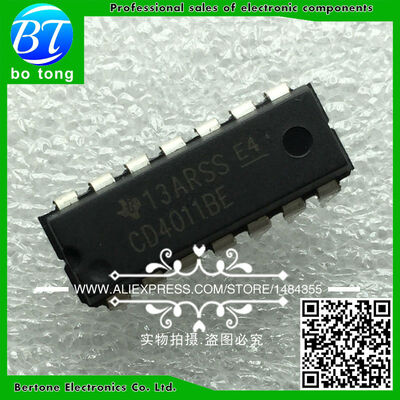 

20PCS CD4011BE DIP-14 CD4011 DIP free shipping