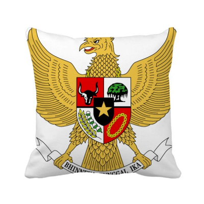 

Indonesia National Emblem Country Square Throw Pillow Insert Cushion Cover Home Sofa Decor Gift