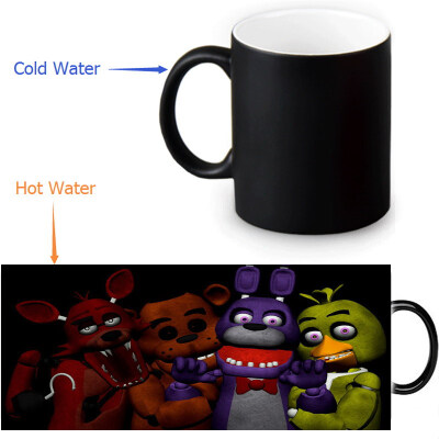 

Five Nights at Freddys Morphing Mug Color Change Tea Cup Magic Milk Coffee Mug
