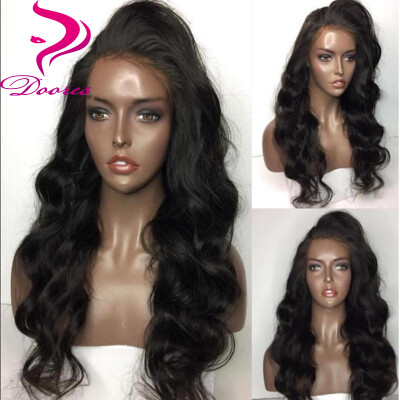 

9A Natural Hairline Lace Front Wig With Baby Hair 9A Body Wave Peruvian Human Hair Lace Wigs Virgin Hair For Black Women