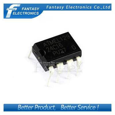 

100PCS AT24C16 DIP 24C16 DIP8 AT24C16-PU27 new and original IC free shipping
