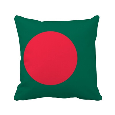 

Bangladesh National Flag Asia Country Square Throw Pillow Insert Cushion Cover Home Sofa Decor Gift