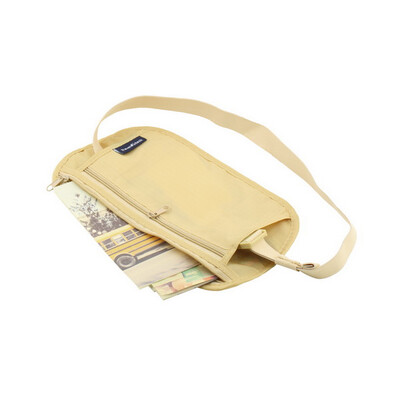 

Travel Pouch Hidden Zippered Waist Compact Security Money Waist Belt Bag
