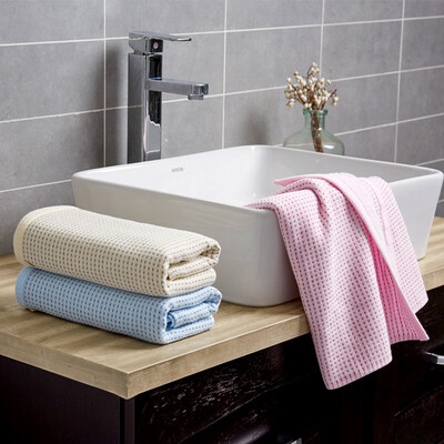 

Vosges Jade cotton towel trip partner hive technology portable shallow singing youth towel 3 loading powder blue rice