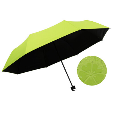 

Cmon water bloom flower umbrella A007 sun umbrella sun umbrella black plastic small black umbrella folding umbrella umbrella sun umbrella female anti-UV fruit green