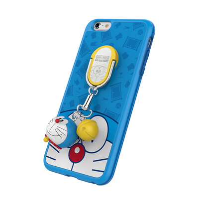 

Rock (ROCK) iPhone6 ​​плюс мобильная оболочка Doraemon Apple 6s плюс мультфильм Cute 6s Ornament Shell Shell Shell 5,5 дюймов синий