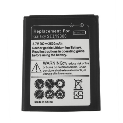 

New 2500mAh Rechargeable Li-ion Battery for Samsung Galaxy  3 III I9300