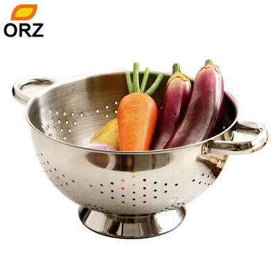

ORZ Овощная корзина для слива из нержавеющей стали Colanders Кухонная мука для мойки для мусора