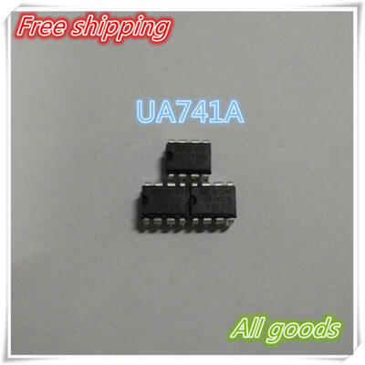

100pcslot Free shipping NEW UA741CN DIP-8 UA741 LM741 ST Operational amplifier diy kit boost channels bag breadboard nmd poc