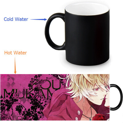 

DIABOLIK LOVERS 350ml/12oz Heat Reveal Mug Color Change Coffee Cup Sensitive Morphing Mugs Magic Mug Milk Tea Cups