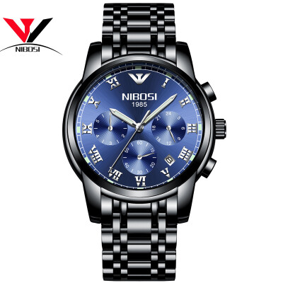 

NIBOSI Wrist Watch Fashion Luxury Dresses Watches Waterproof Quartz Wristwatches Stainless Steel Casual Men Fashion Relogio