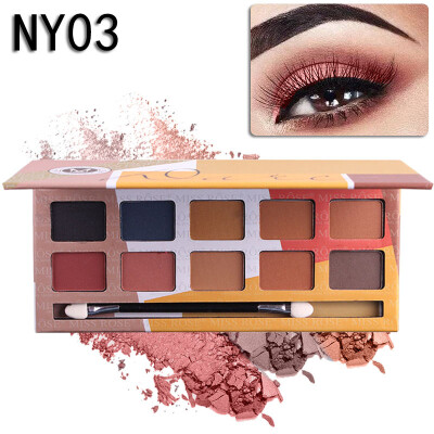 

Eyeshadow Pallete Professional 10Colors Make up Palette Matte Shimmer Glitter Pigmented Eye Shadow Powder