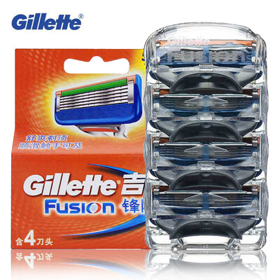 

Genuine Gilette Fusion Shaving Razor Blades For Men 1holder 5 Bits Brand Razor Menshaving Face Care