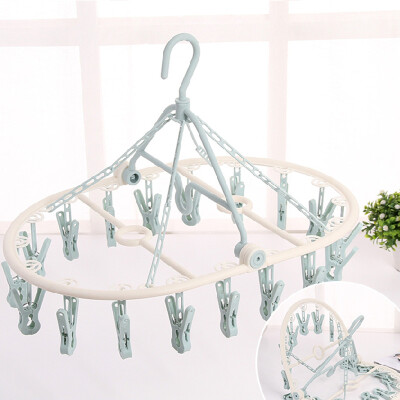 

Accor 12 clip folding hanger pants rack multi-clip hanger YA-XS015